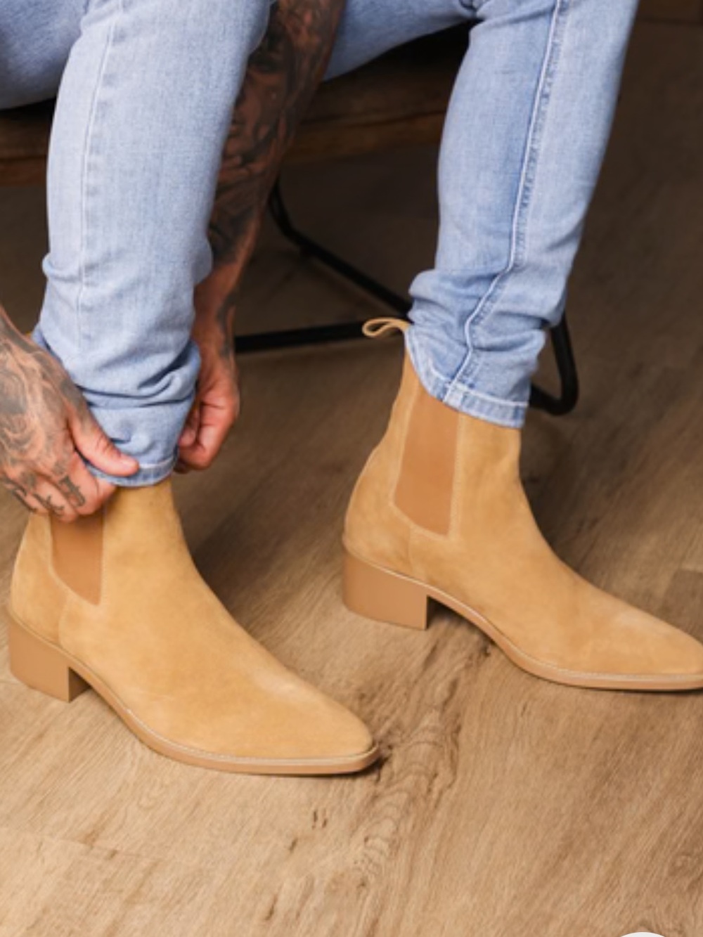 Saint Morta Nomad Pointed Toe Camel Chelsea Boots Men’s Size 11
